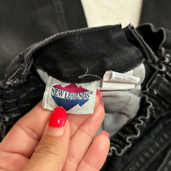 NEW LEGENDS Boy’s Black Denim Straight Leg Jeans Pants - size 6 Regular - Picture 5 of 6